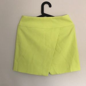 JCREW yellow neon skirt 2